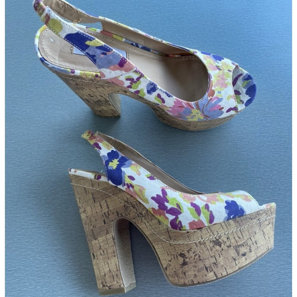 Steve Madden Floral Platform Sandals